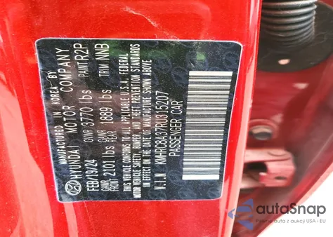 2024 Hyundai Venue Sel from USA, damaged, VIN KMHRC8A37RU315207